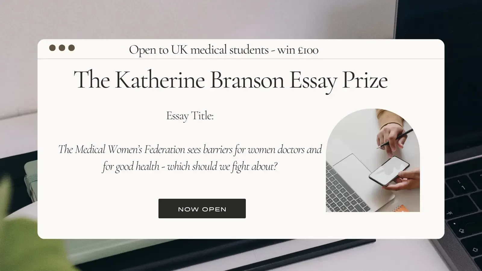 MWF Katherine Branson Essay Prize 2024 - Now Open 